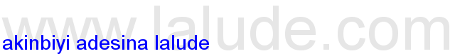 Adesina's lalude.com Logo